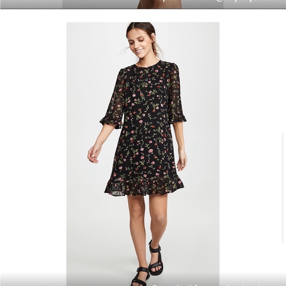 Like new Ganni Elm Georgette Mini Dress